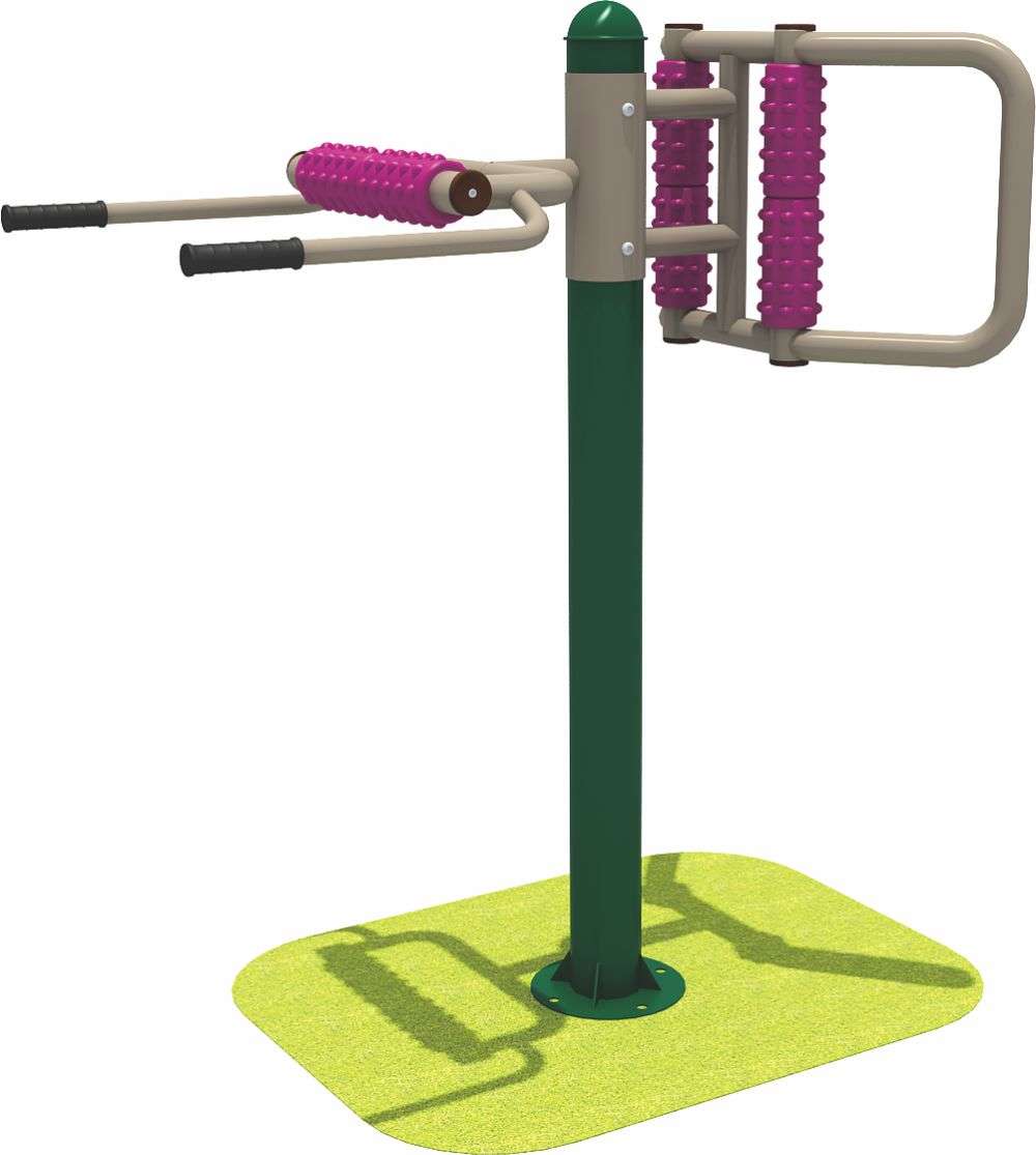 银河geg优越会运动健身器材 双人腰背按