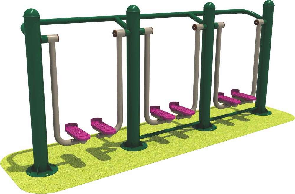 银河geg优越会运动健身器材 三人漫步机